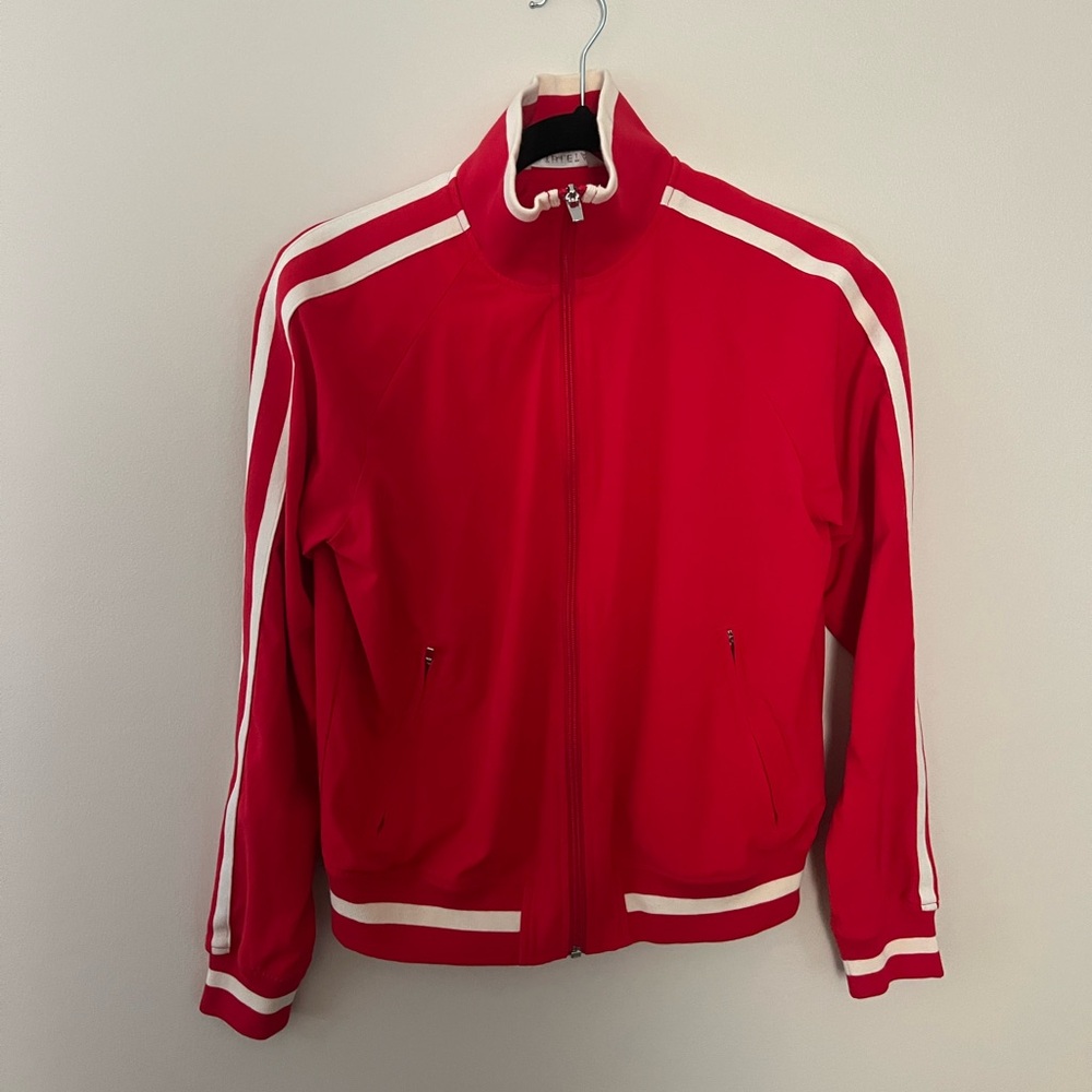 Athleta Red Track Jacket
